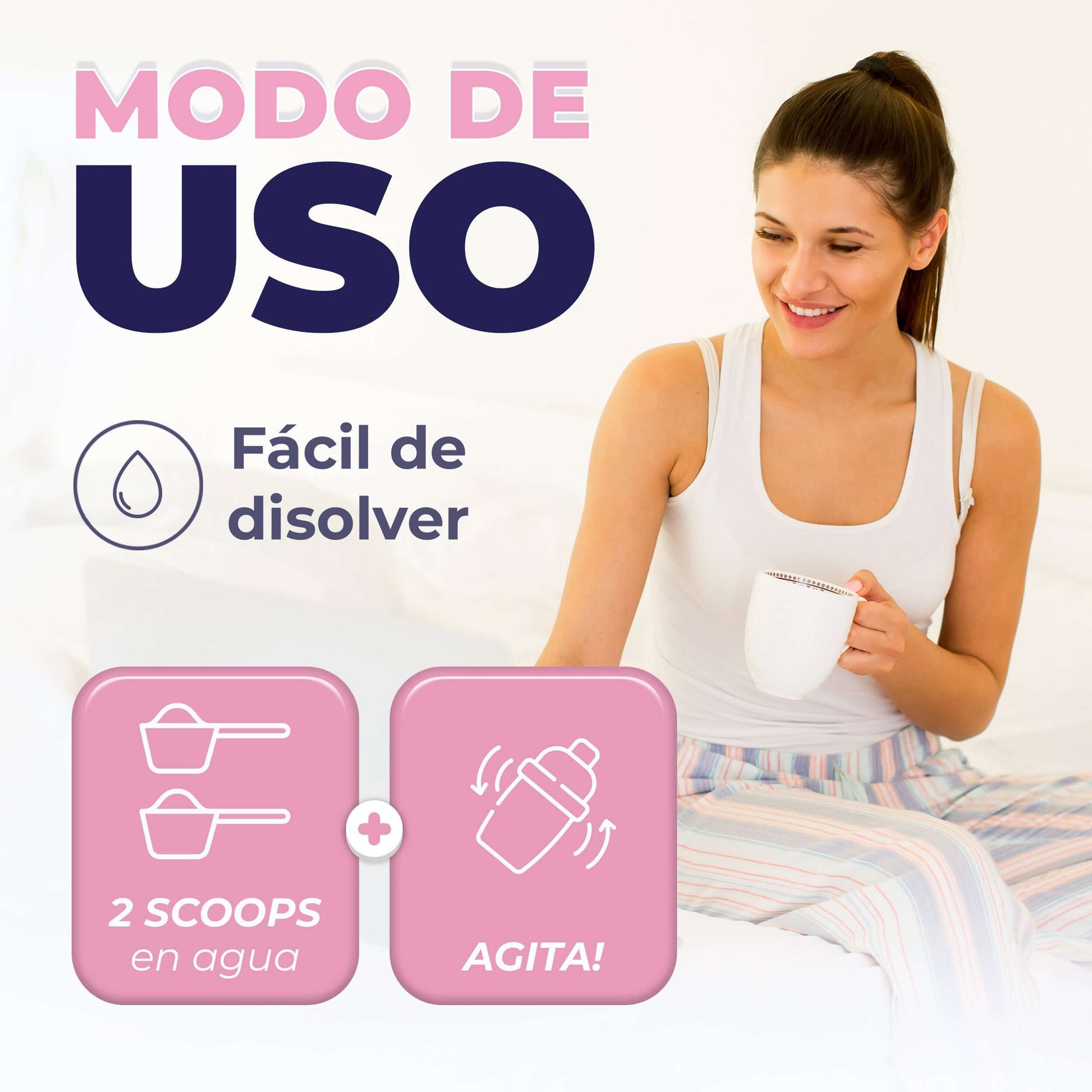 tomar colageno agua scoop cucharada gramo hidrolizado