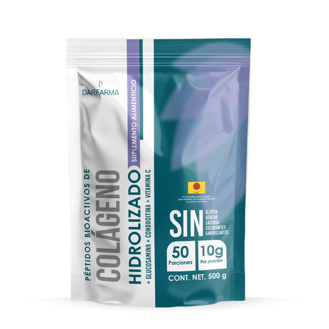 Colágeno Hidrolizado + Glucosamina + Condroitina + Vitamina C