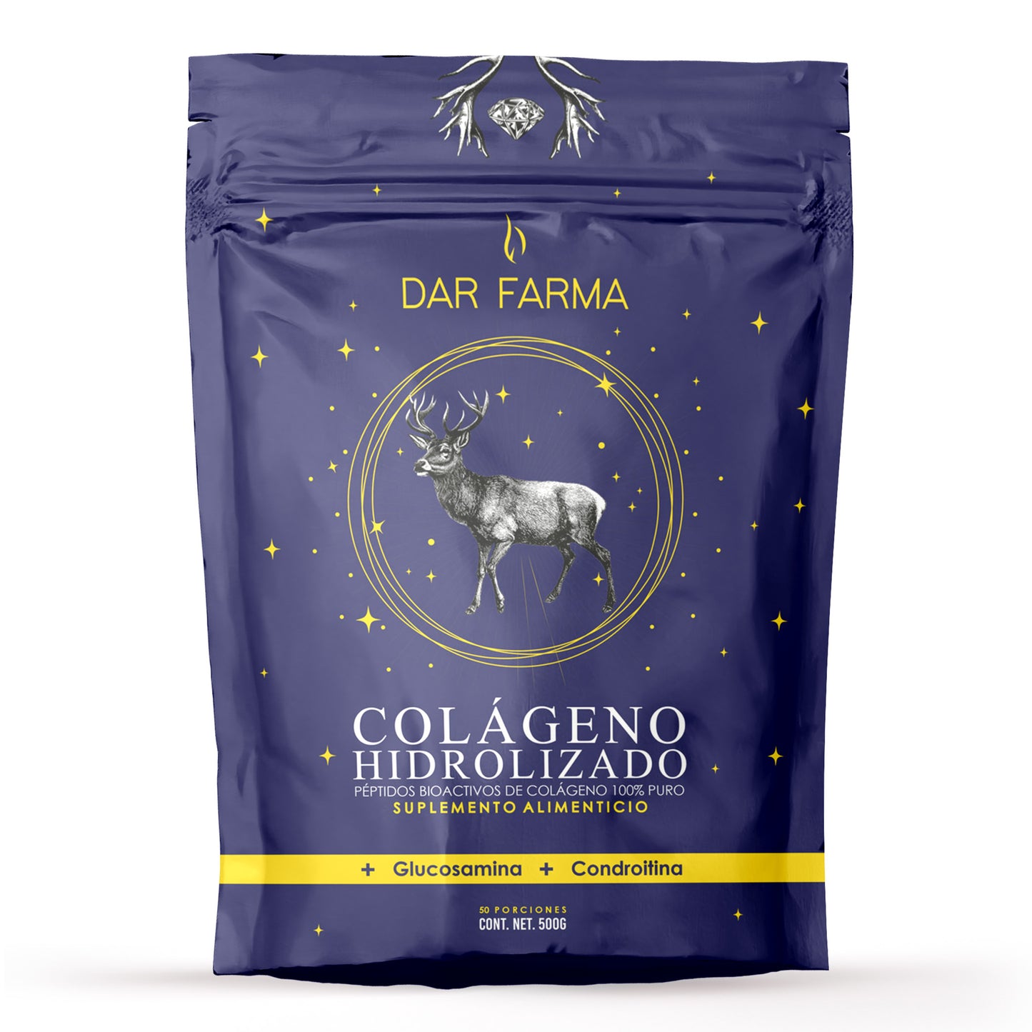 Colageno Hidrolizado + Glucosamina + Condroitina - 500g.