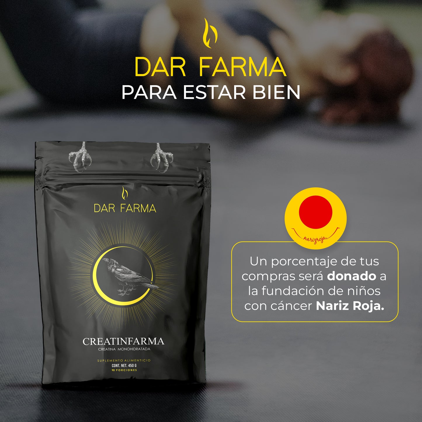 Creatina Monohidratada Micronizada - 90 Servicios 450g.