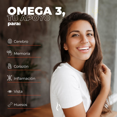 Omega 3 - 1400mg - Aceite de Salmon con Vitamina E, EPA y DHA - 180 Cápsulas