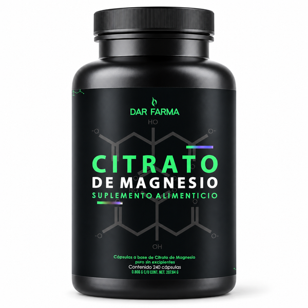 Citrato de Magnesio - 2600mg por Porción - 240 Cápsulas