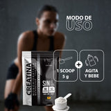 Creatina Monohidratada de Máxima Pureza en Polvo - Suplemento Alimenticio de Alto Rendimiento - 90 Servicios - 450 g para 3 Meses