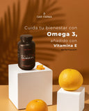 Omega 3 - 1400mg - Aceite de Salmon con Vitamina E, EPA y DHA - 180 Cápsulas