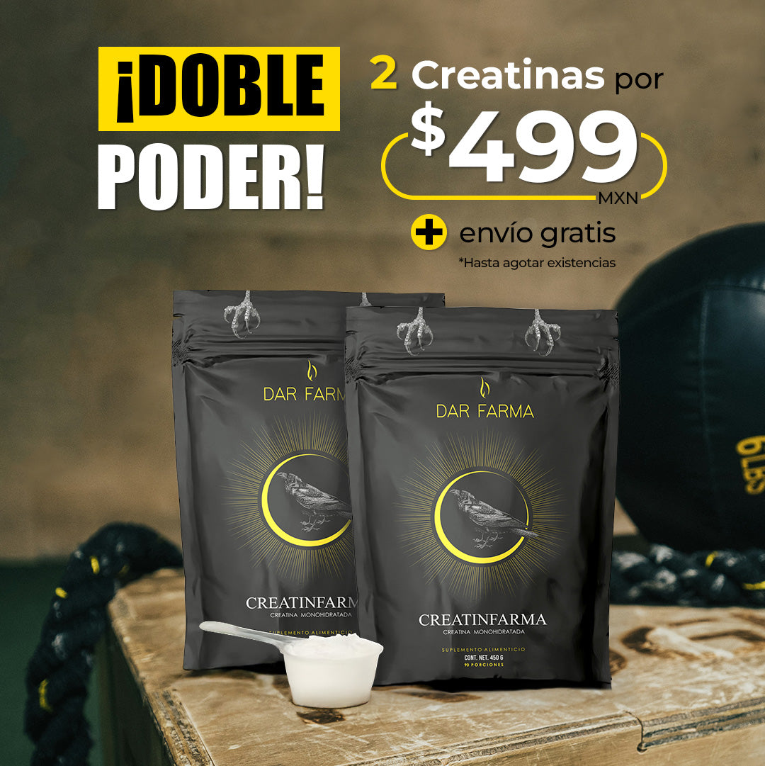 ¡2 Bolsas de Creatina por $499 + envío gratis!